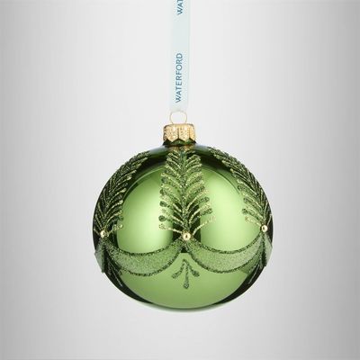 Waterford Holiday Heirlooms Green bauble ornament, MPN: 1080345, UPC: 701587492997
