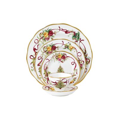 Royal Albert Old Country Roses Christmas Tree 5 Piece Set, MPN: IOCRCT00813, UPC: 652383751507