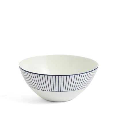 Wedgwood Gio Cereal Bowl 15.9cm 6.2 Inch Pinstripe White, MPN: 1079122, UPC: 701587491358