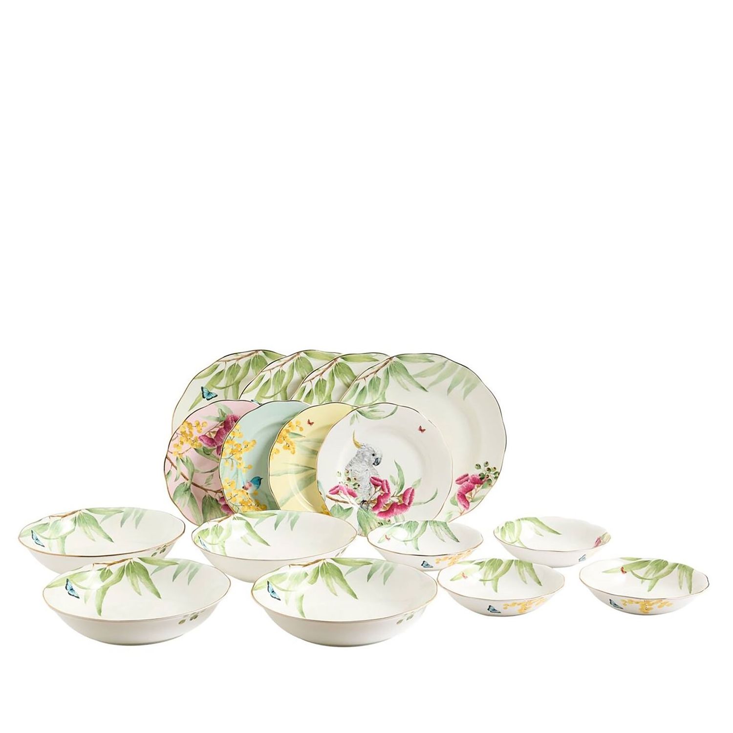 Royal Albert Miranda Kerr Australiana Dinnerware Set Pasta MXD 16 Piece, MPN: 1076834, UPC: 7015874…