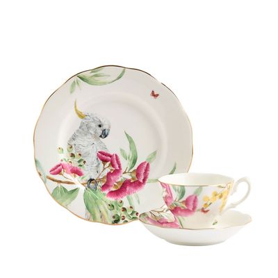 Royal Albert Miranda Kerr Australiana Teacup Saucer Plate White 3 Piece , MPN: 1076836, UPC: 701587…