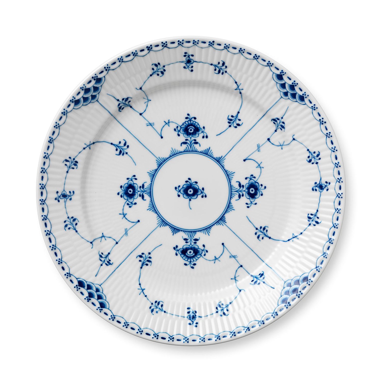 Royal Copenhagen Blue Fluted Half Lace Plate 27 cm, MPN: 1017225, UPC: 5705140158691