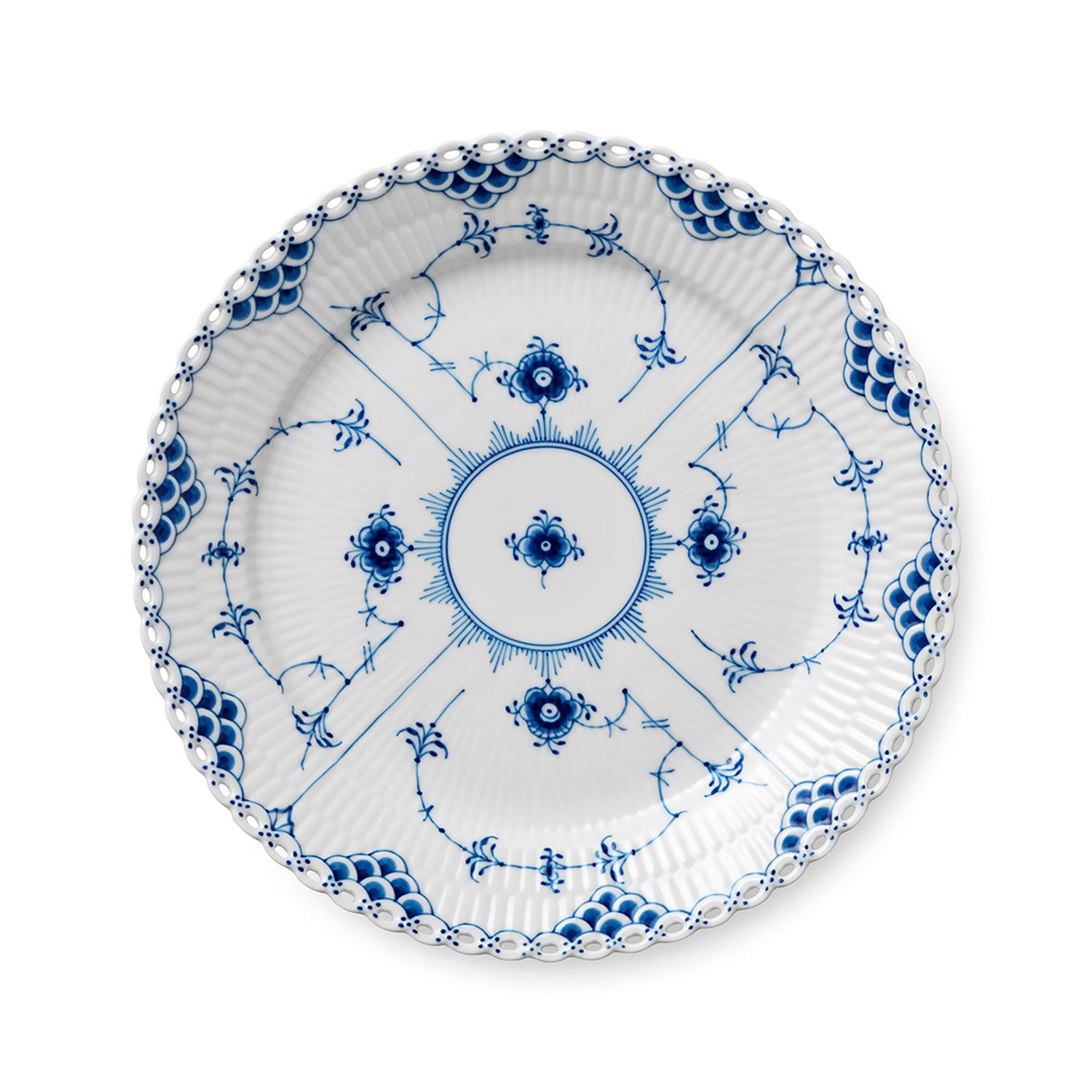 Royal Copenhagen Blue Fluted Full Lace Plate 19 cm, MPN: 1017238, UPC: 5705140160441