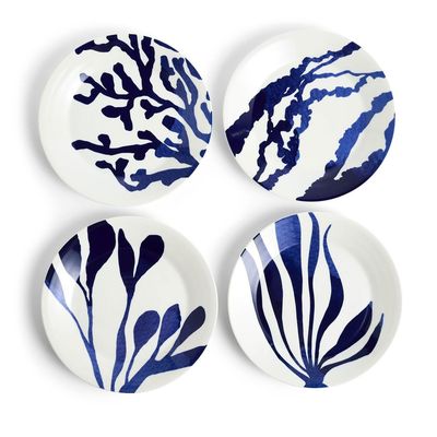 Royal Doulton 1815 Pacific Plate 24cm 9.4 Inch 2025 Mixed Patterns Blue Set of 4, MPN: 1074378, UPC…