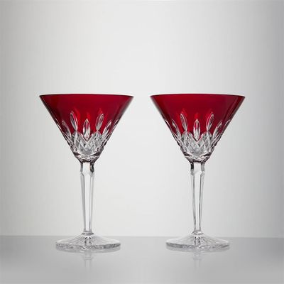 Waterford Lismore Red Martini 220ml 7floz Set of 2, MPN: 1080362, UPC: 701587493222
