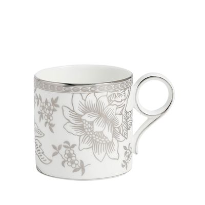 Wedgwood Silver Tonquin Mug 270ml 9.1floz White Silver, MPN: 1080896, UPC: 701587494212
