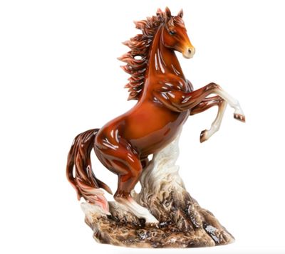 Franz Porcelain Radiant Spirit Majestic Horse Design Sculptured Porcelain Figurine, MPN: FZ03997