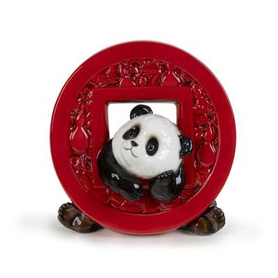 Franz Porcelain The Arrival Of Prosperity Panda Porcelain Figurine, MPN: FZ03999