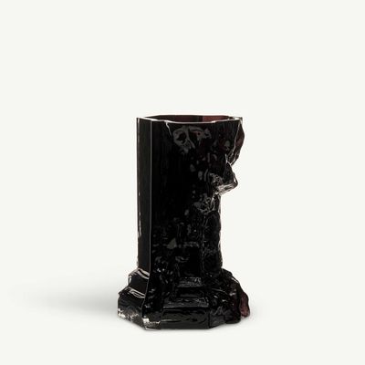 Kosta Boda Rocky Baroque Vase Black Small 7042524, 7321646119622