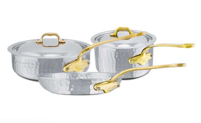 Mauviel M-Elite B 5 Piece Cookware Set Hammered 357004,