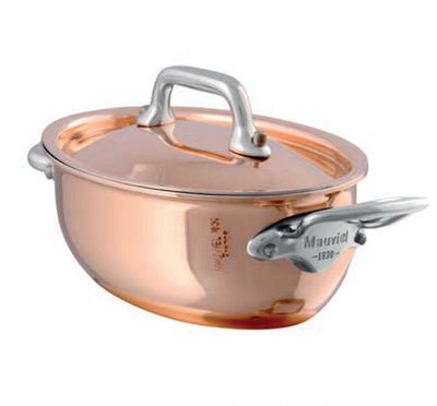 Mauviel M-Minis Oval Cocotte with Loop 4 2/3 Inch 613313, 3574906133133