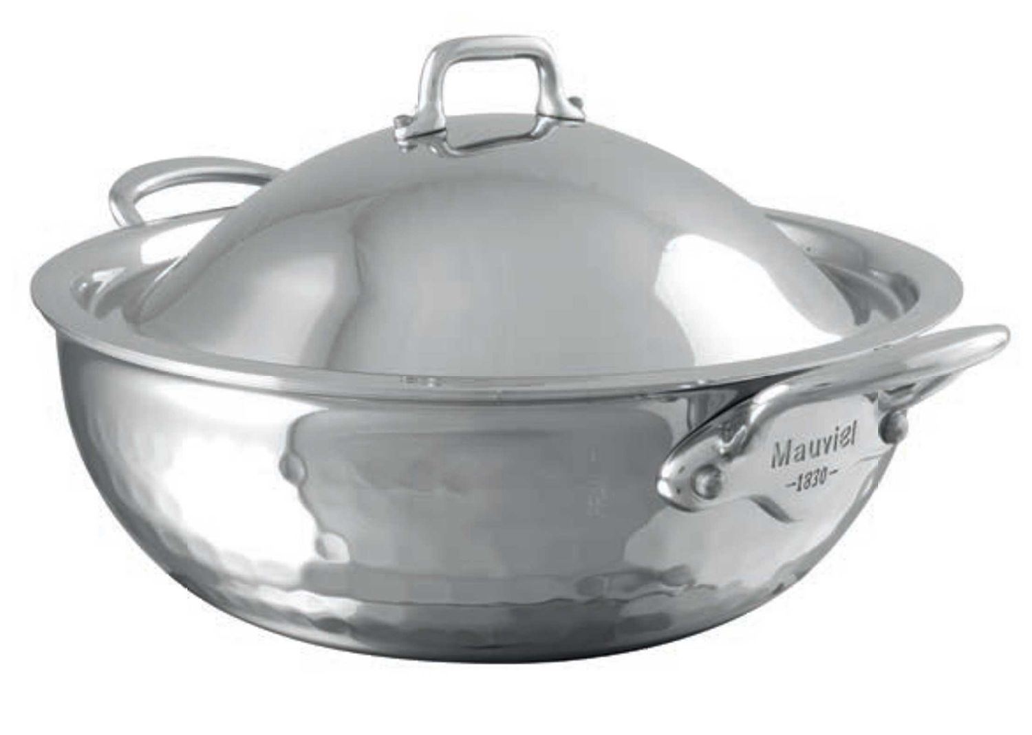 Mauviel M-Elite Curved Splayed Sautepan with Loop 7 4/5 Inch 527221, 3574905272215