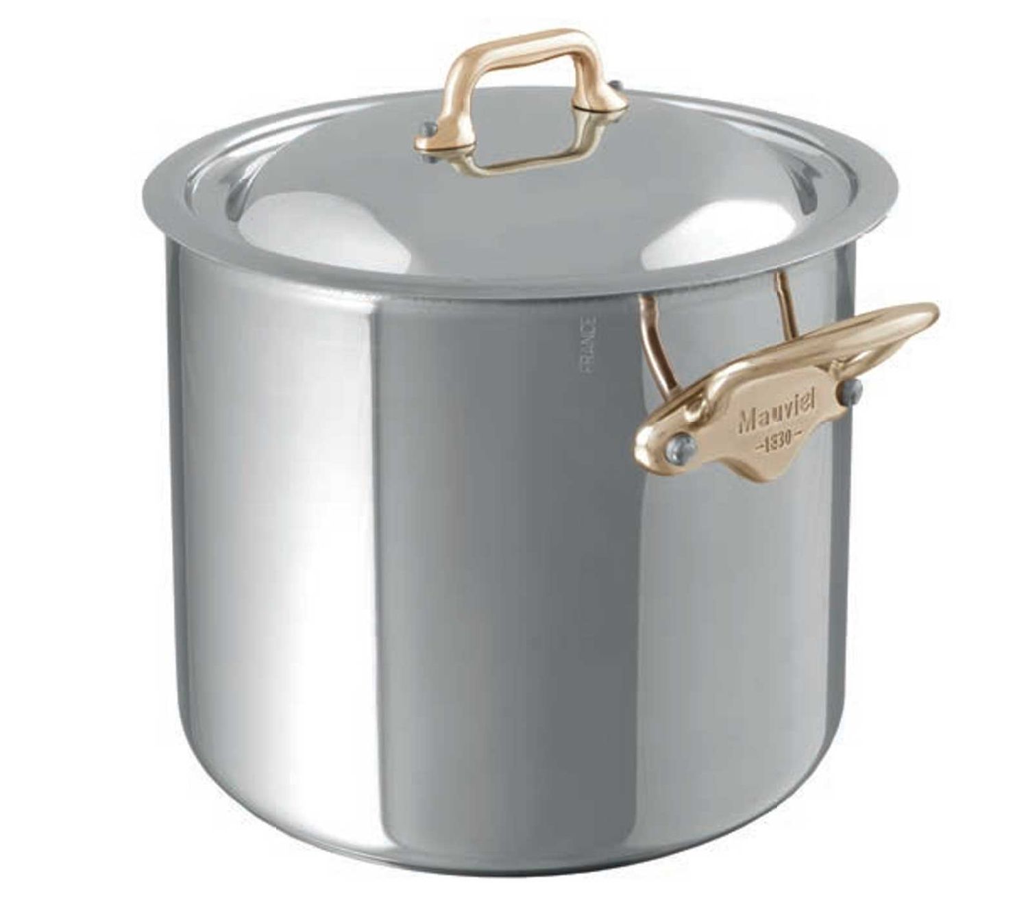 Mauviel M-Cook B Stockpot with Loop 9 1/3 Inch 353225, 3574903532250