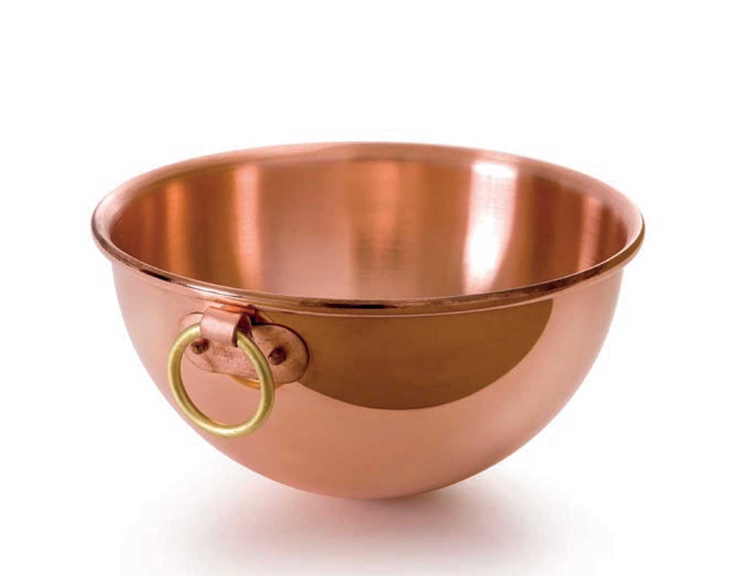 Mauviel M-Passion Egg Beating Bowl with Ring 10 1/7 Inch 219126, 3574902191267