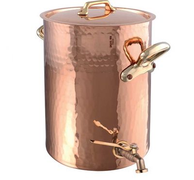 Mauviel M-Tradition Soup Station with Loop Tap 9 1/3 Inch 215725, 3574902157256