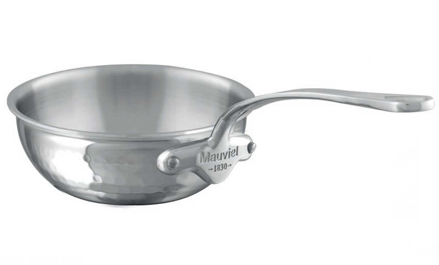 Mauviel M-Elite Curved Splayed Sautepan with Loop 9 1/3 Inch 527675,