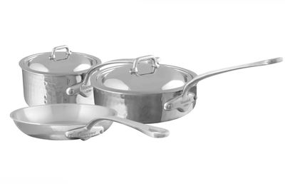 Mauviel M-Elite 5 Piece Cookware Set Hammered 527003,