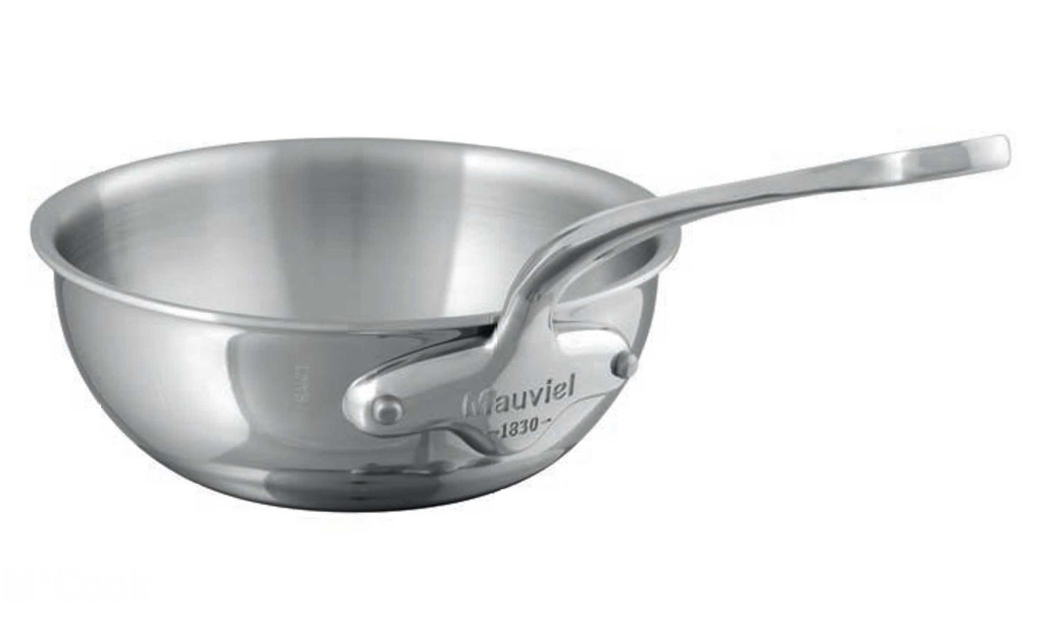 Mauviel M-Cook Curved Splayed Sautepan 9 1/3 Inch 521224, 3574905212242