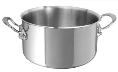Mauviel M-COOK 5 Mcook 5-Ply Stewpan Cast Stainless Steel Handles 6.2-Qt 523124, 3574905231243