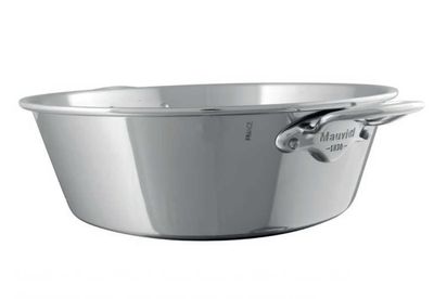 Mauviel M-Passion Stainless Steel Jam Pan 14 Inch 524536, 3574905245363