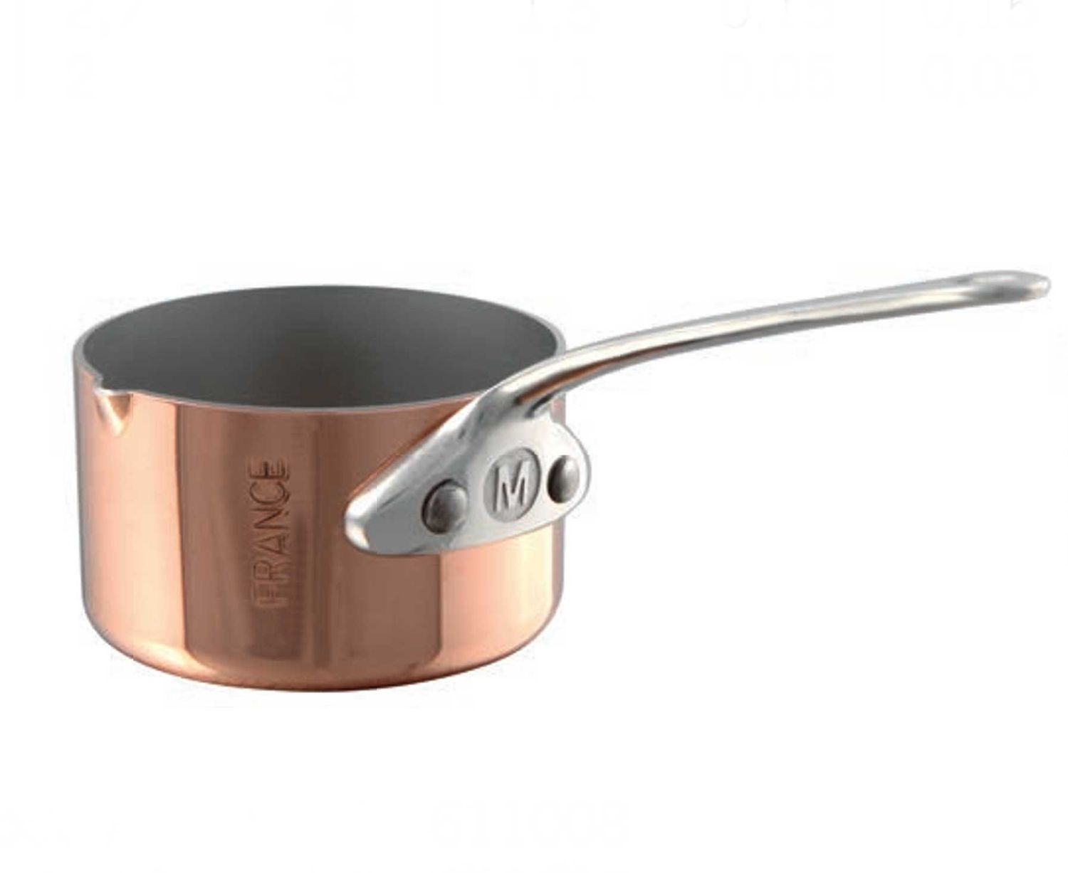 Mauviel M-Minis Saucepan with Lip 2 Inch 610105, 3574906101057