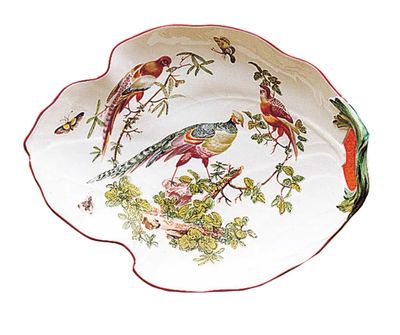 Mottahedeh Chelsea Bird Leaf Dish CW2445