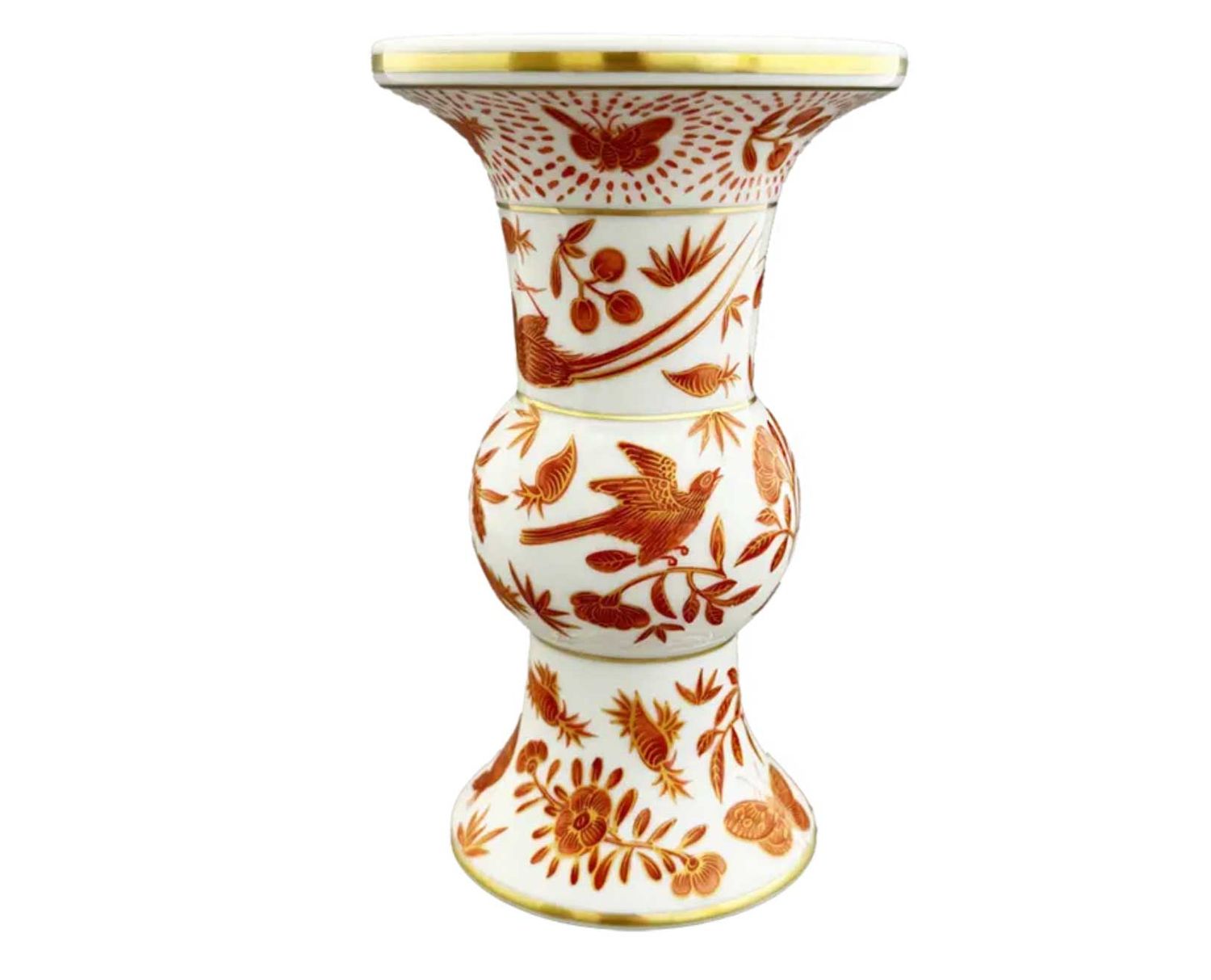 Mottahedeh Sacred Bird &amp; Butterfly Shang Vase HC619