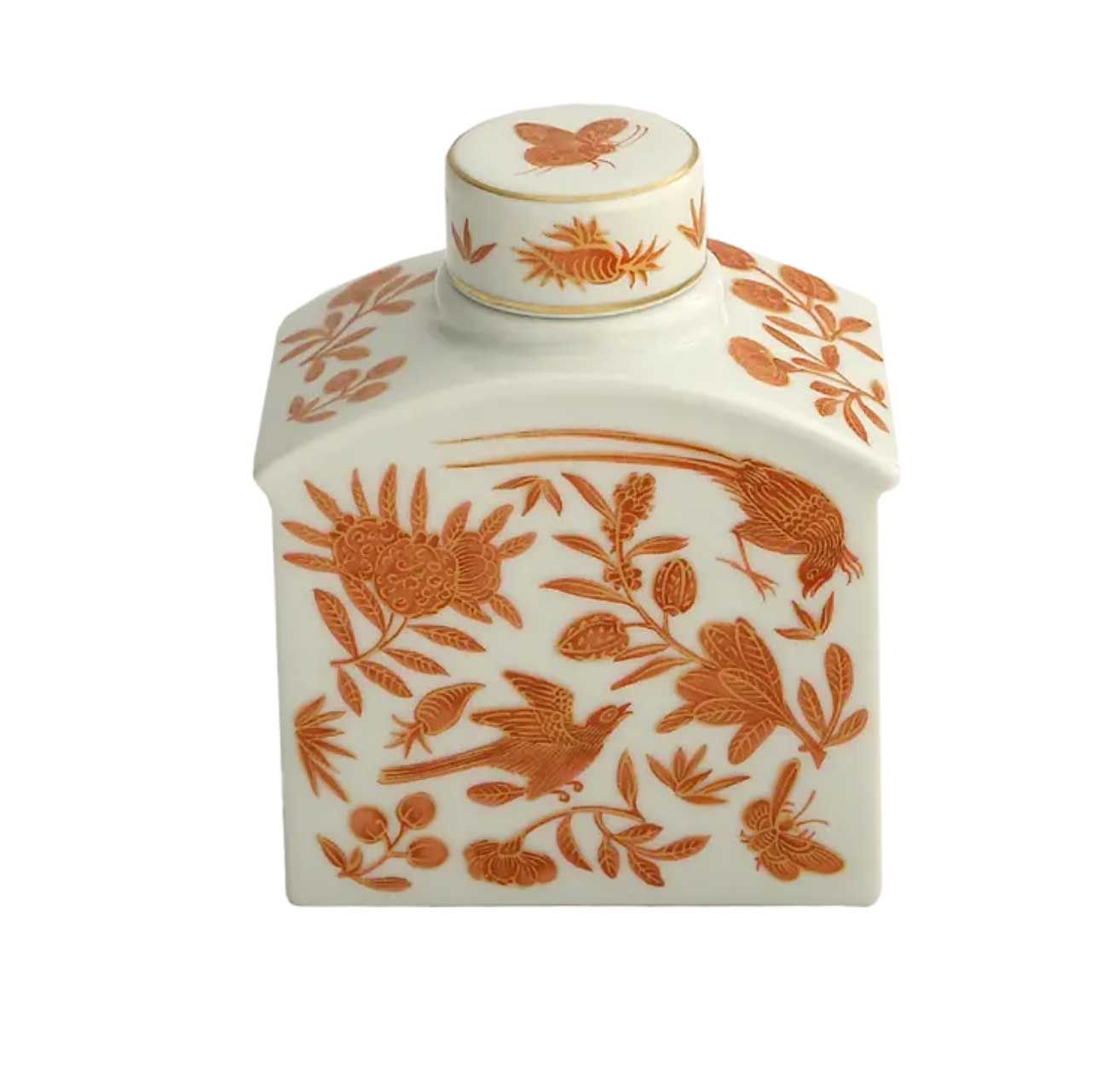 Mottahedeh Sacred Bird &amp; Butterfly Tea Flask HC692