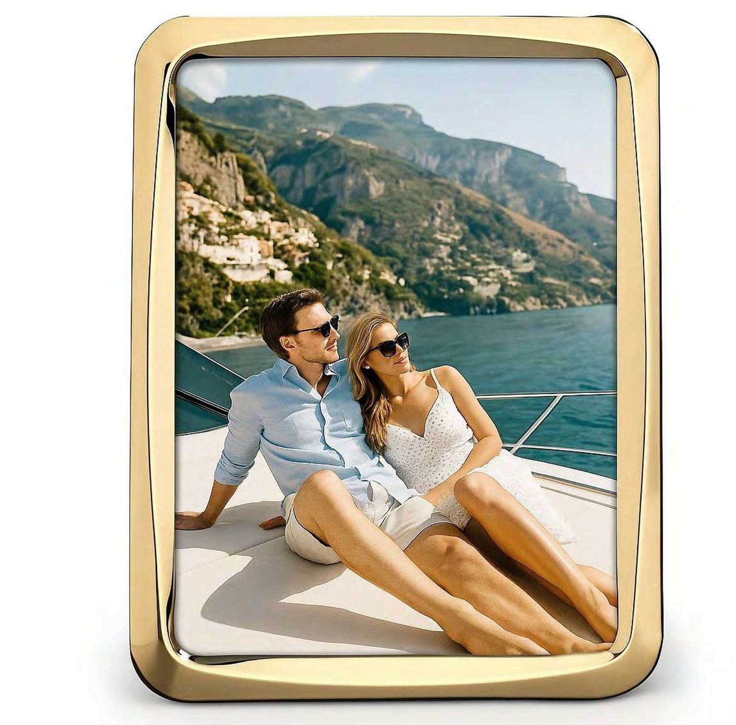 Cunill America Nova 8 x 10 Inch Picture Frame 24k Gold Plated, MPN: 84780G