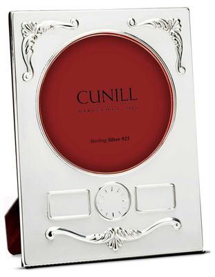 Cunill America Classic Birth Record 4 x 4 Inch Picture Frame .925 Sterling, MPN: 35544