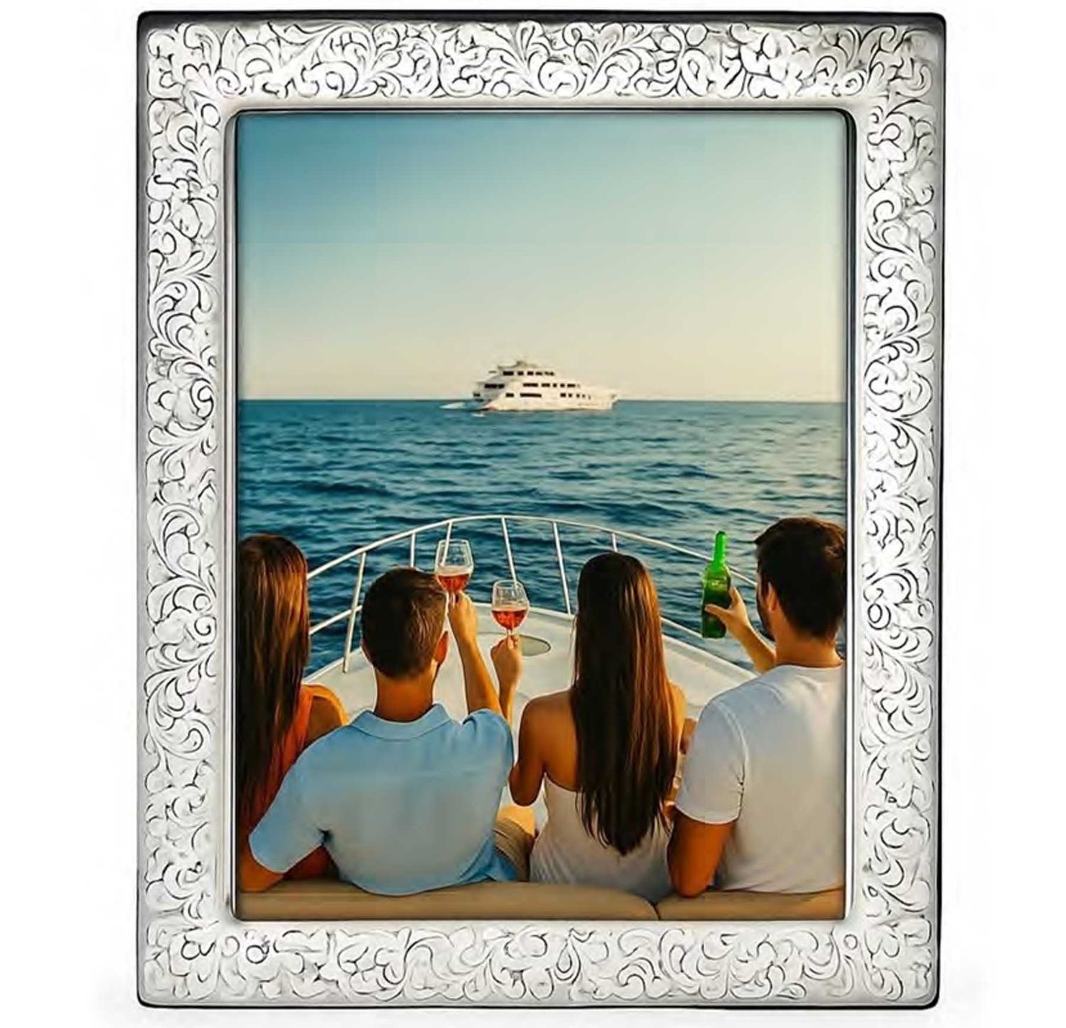 Cunill America Persian 5 x 7 Inch Picture Frame .925 Sterling, MPN: 81157