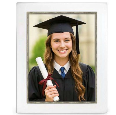 Cunill America Tiffany Bead 8 x 10 Inch Picture Frame .925 Sterling, MPN: 9280