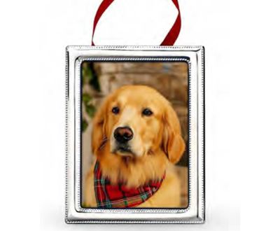 Cunill America Pearls 2.5 x 3.5 Inch Ornament Picture Frame with 2 Backs .925 Sterling, MPN: 3923O