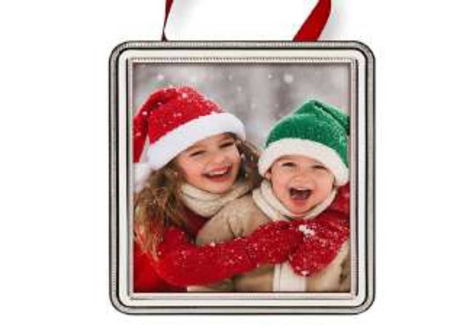 Cunill America Addison Bead Square 2.5 x 3.5 Inch Ornament Picture Frame with 2 Backs .925 Sterling…