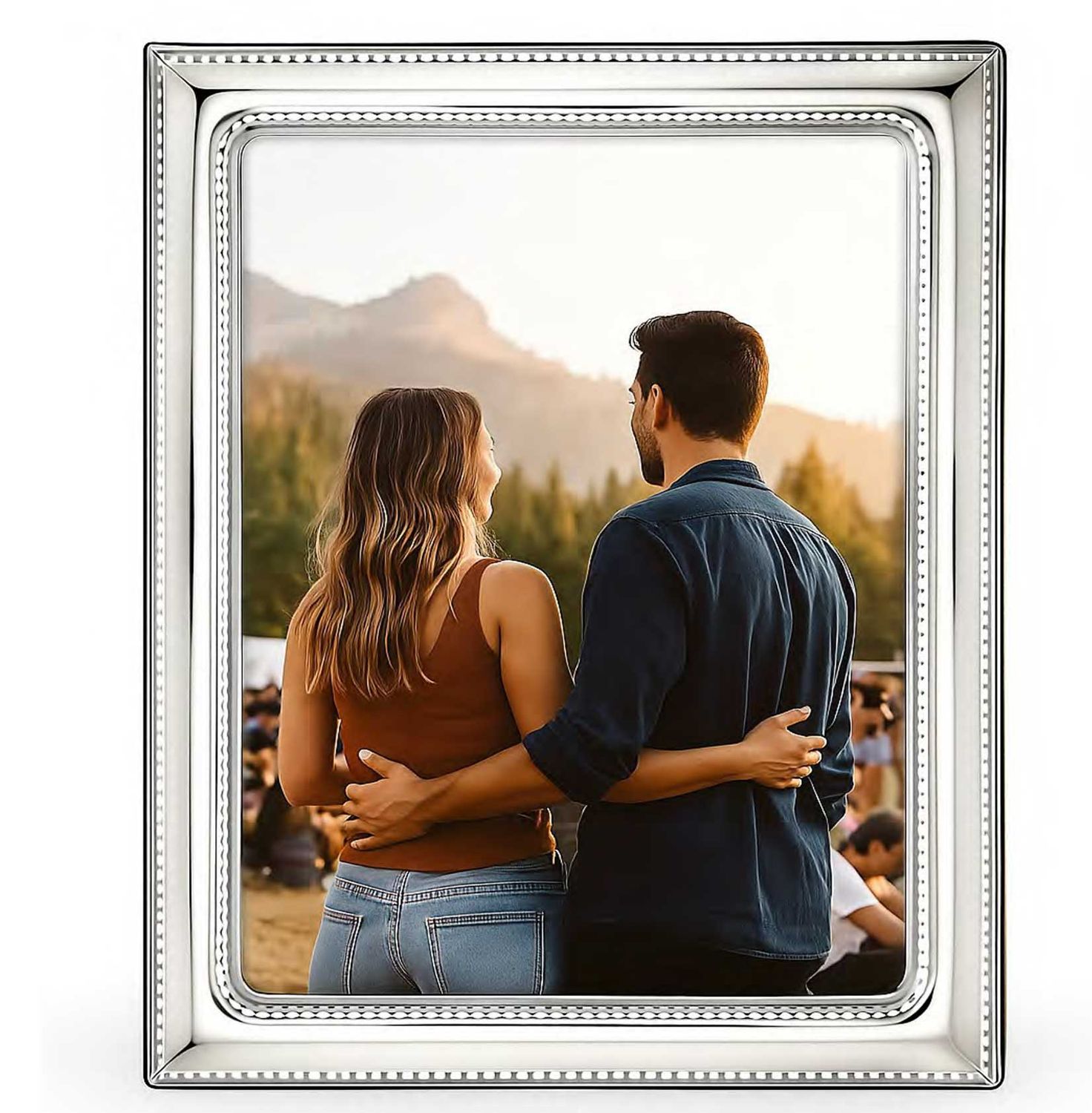 Cunill America Pearls 8 x 12.5 Inch Picture Frame .925 Sterling, MPN: 814812