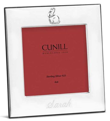 Cunill America Bunny 4 x 4 Inch Picture Frame .925 Sterling, MPN: 238058