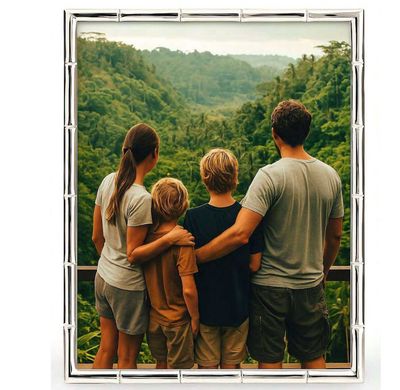 Cunill America Bamboo 7.5 x 9.5 Inch Picture Frame .925 Sterling, MPN: 89679