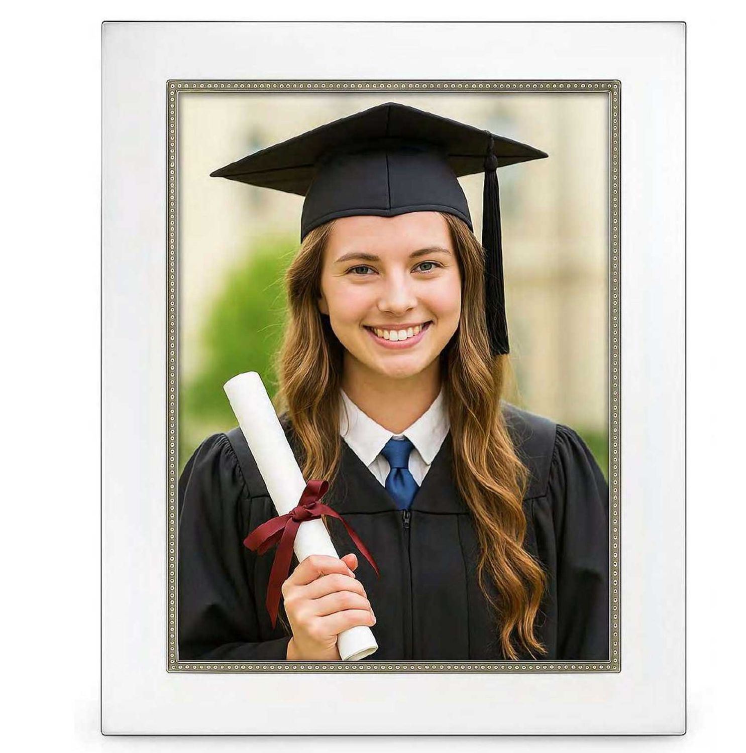 Cunill America Tiffany Bead 4 x 6 Inch Picture Frame Silverplated, MPN: 9246B