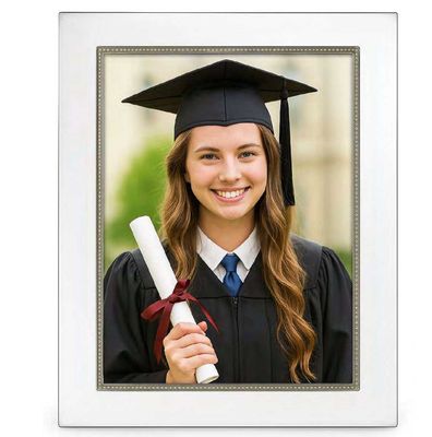 Cunill America Tiffany Bead 4 x 6 Inch Picture Frame Silverplated, MPN: 9246B