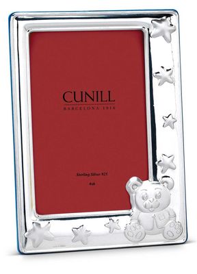 Cunill America Teddy Stars 4 x 6 Inch Picture Frame .925 Sterling, MPN: 33946