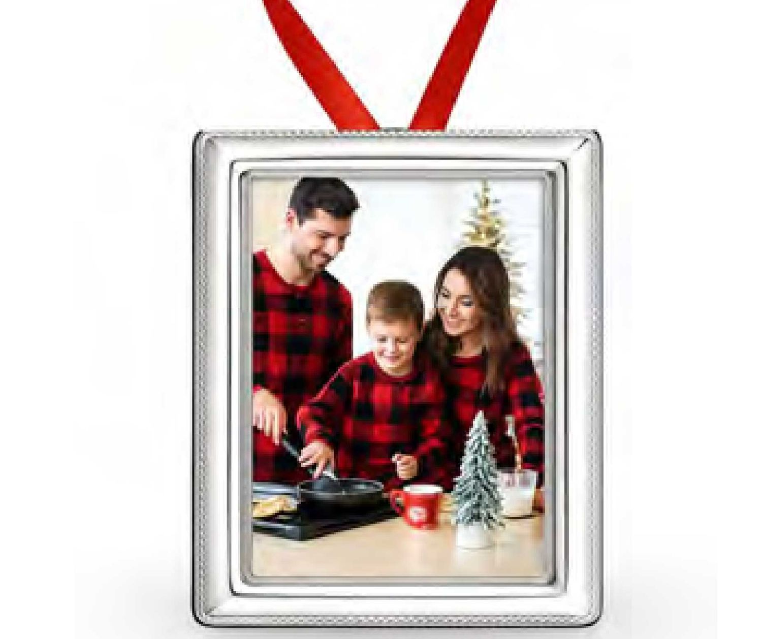 Cunill America Cord 2.5 x 3.5 Inch Ornament Picture Frame with 2 Backs .925 Sterling, MPN: 4023O