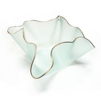Annieglass Anemone Frosted Sculpture 15 x 14 x 7 Inch, AN101G, 690432101781