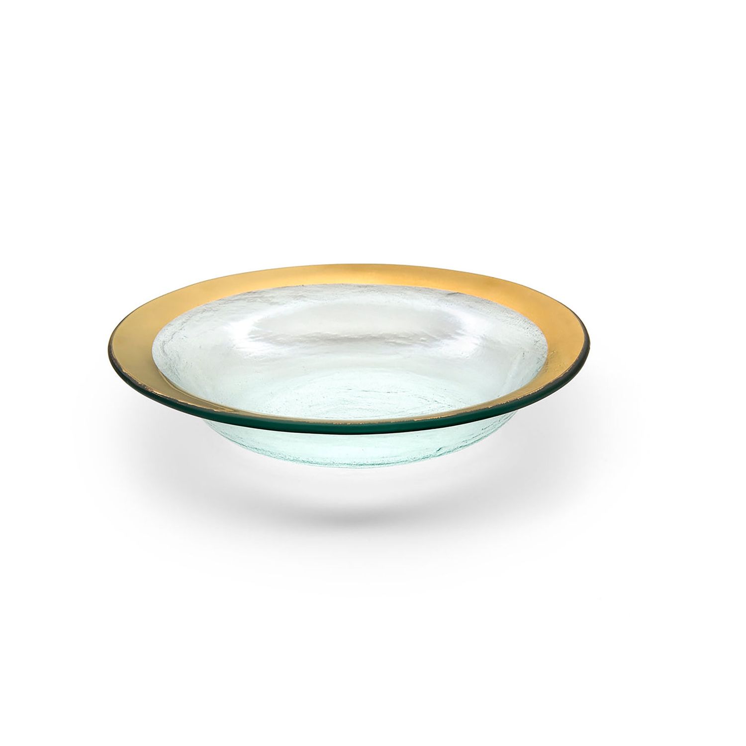 Annieglass Roman Antique Gold Deep Bowl 15 oz 9 Inch, G105, 690432105116