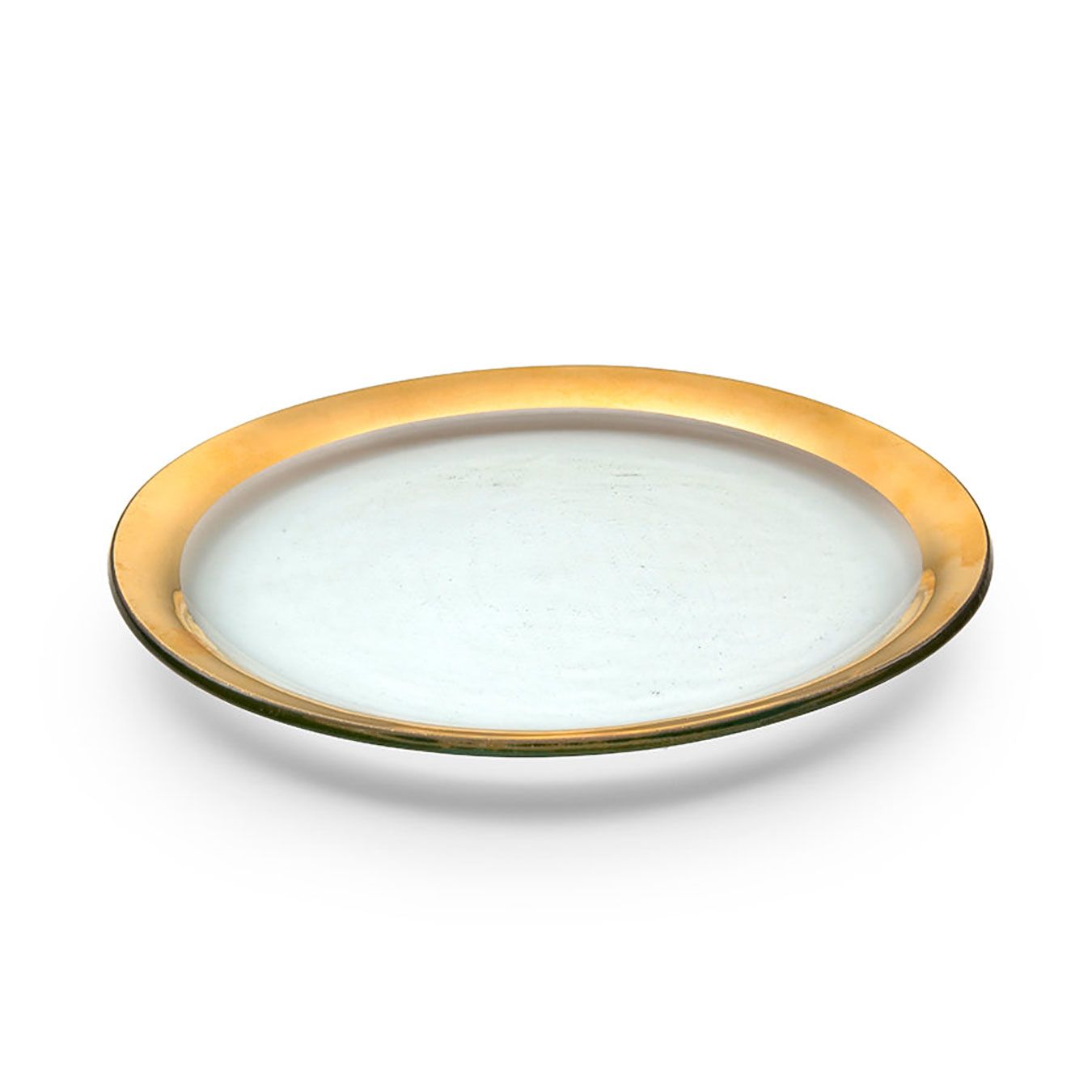 Annieglass Roman Antique Gold Dinner Plate 10 Inch, G106, 690432106113