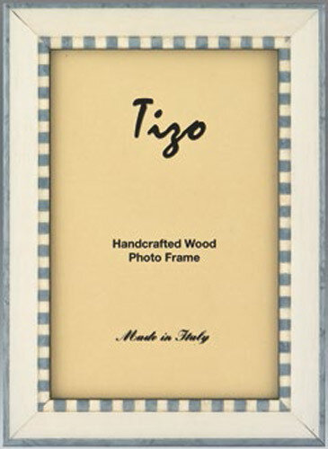 Tizo Baby Blue Zebra Wooden Picture Frame 5 x 7 Inch, MPN: ER20BBL-46,