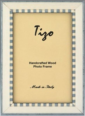 Tizo Baby Blue Zebra Wooden Picture Frame 5 x 7 Inch, MPN: ER20BBL-46,