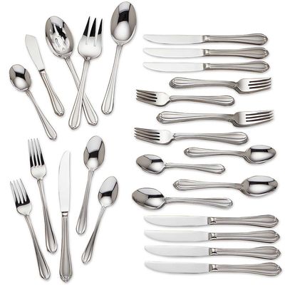 Gorham Melon Bud Frosted 45-Piece Flatware Set 846854 070357526836