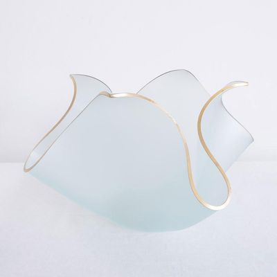 Annieglass Tulip Frosted Sculpture 15 x 8.5 Inch, TP100G, 690432100951