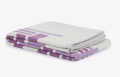 Lanerossi Metropolis plaid in lana Throw Malva