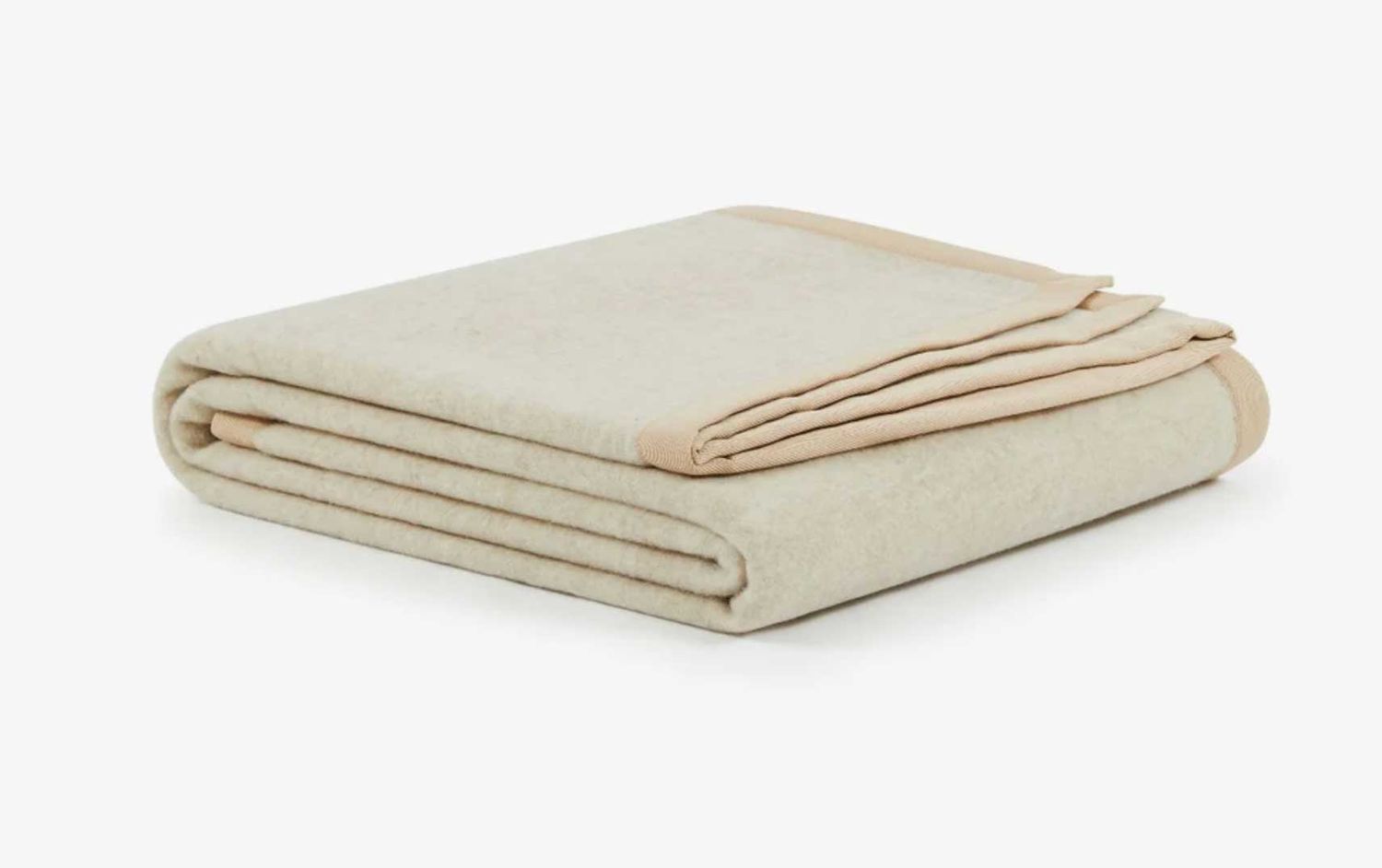 Lanerossi Uruguay Coperta Blanket in Lana GOTS King Beige